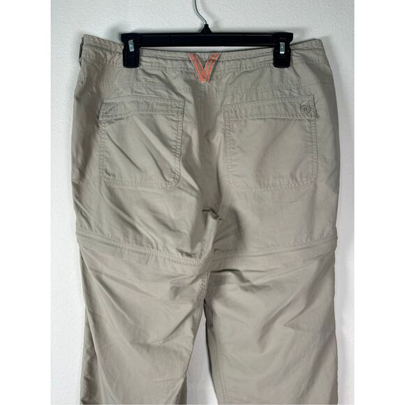 The North Face Horizon II convertible hiking pants khaki beige nylon UPF30 sz wo - Picture 7 of 10